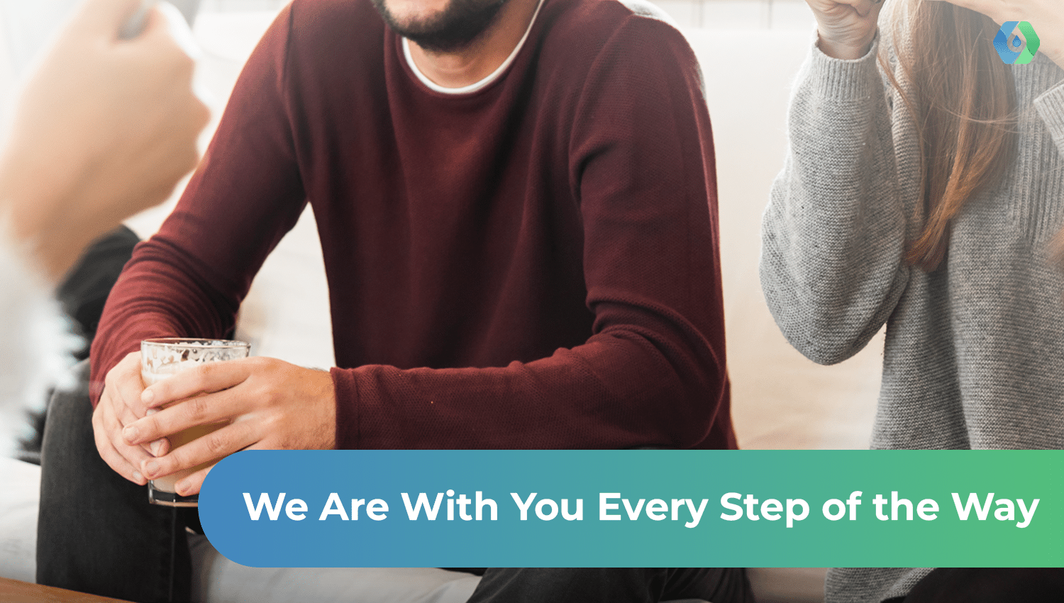 Two people in a home consultation, discussing efficient hot water solutions with A2W.