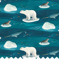 Arctic Antics - Roman Blinds