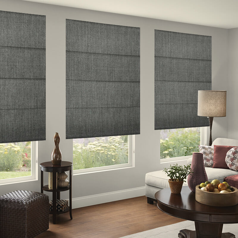 Matrix Gunmetal - Roman Blinds - Image 2