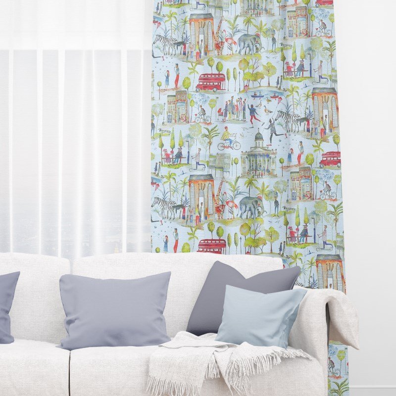 Expedition Sky Blue - Curtains - Image 5