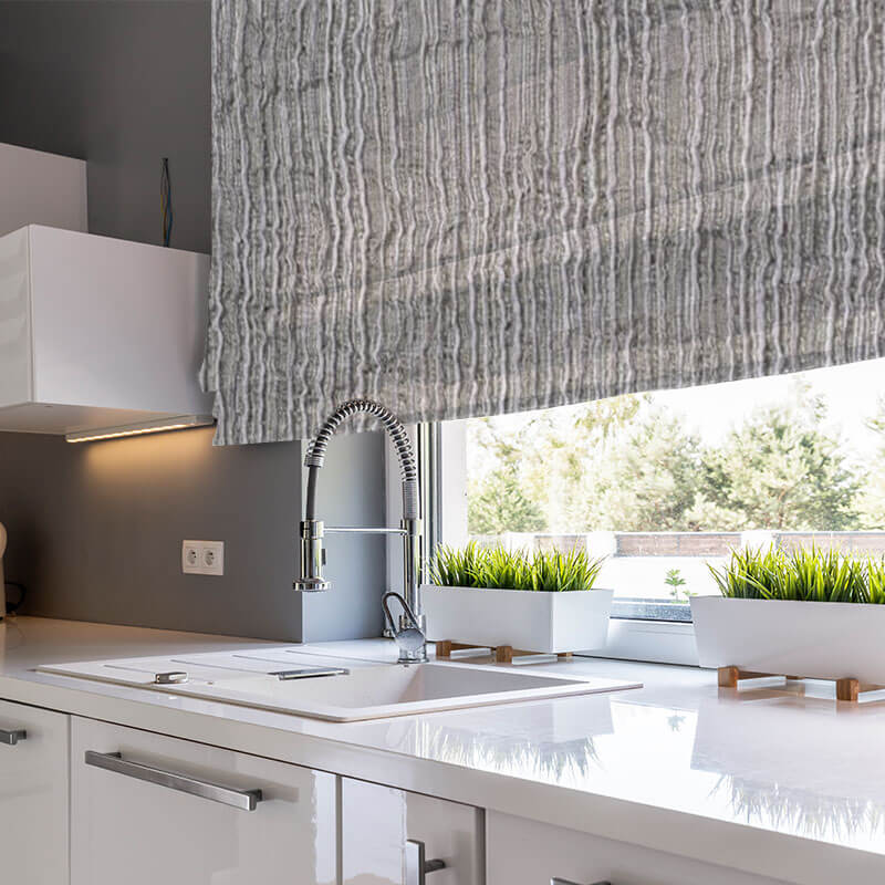 Turbulent Sleet - Roman Blinds - Image 5