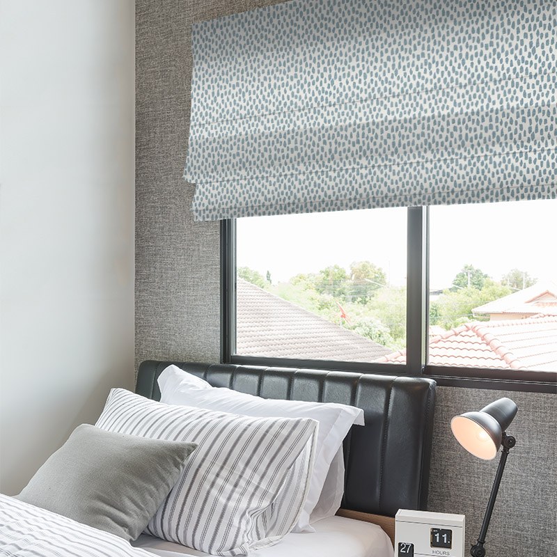 Sun Shower Denim - Roman Blinds - Image 4