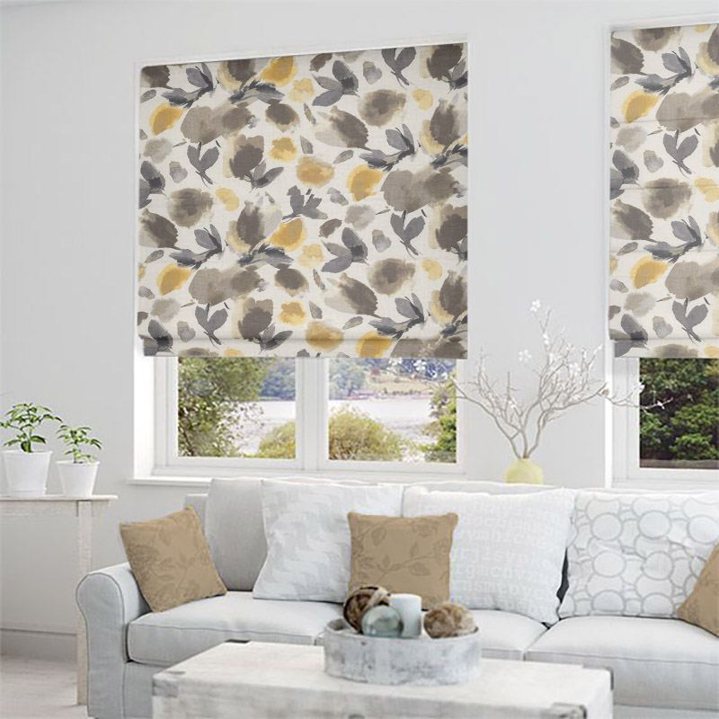 Flower Burst Golden - Roman Blinds - Image 5