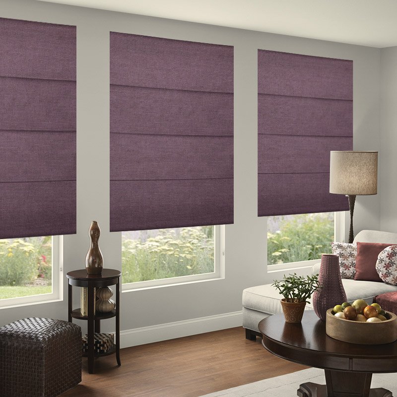 Provence Aubergine - Roman Blinds - Image 5