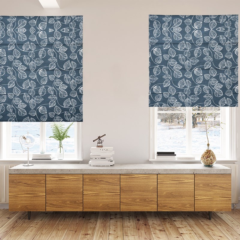 Vine Indigo - Roman Blinds - Image 2