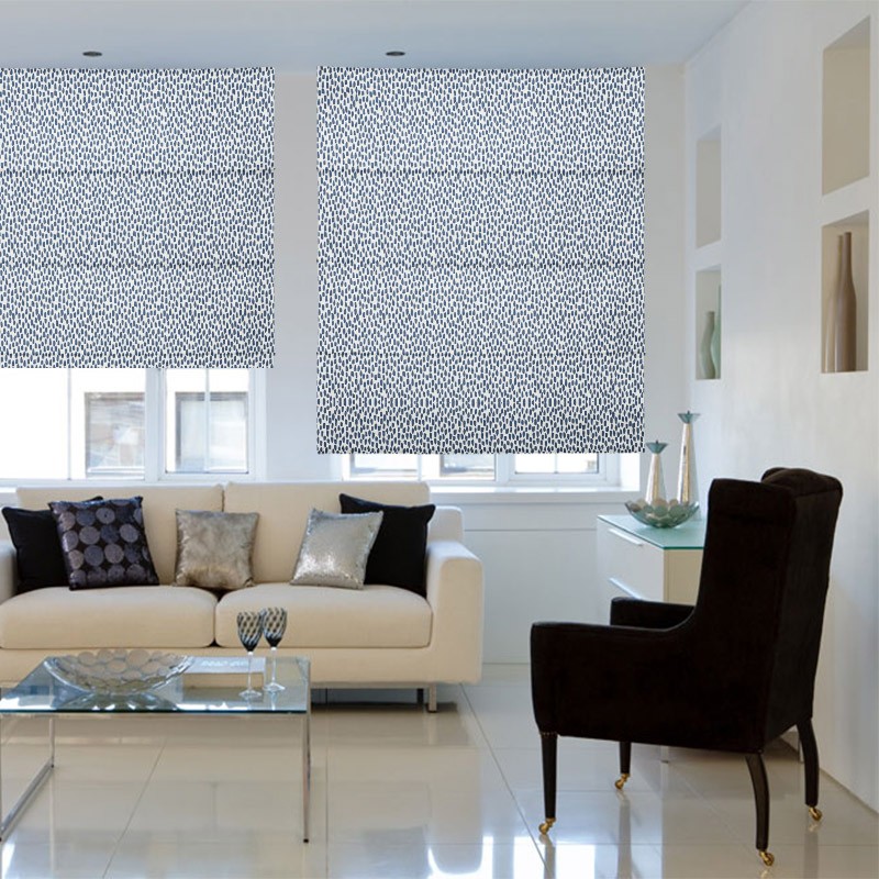 Sun Shower Indigo- Roman Blinds - Image 2