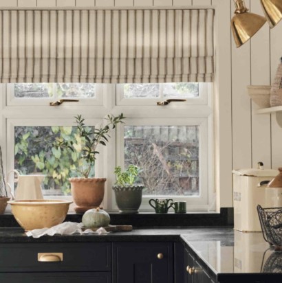 roman blind in the kitchen