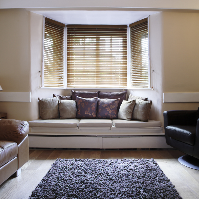 blinds in the lounge windows